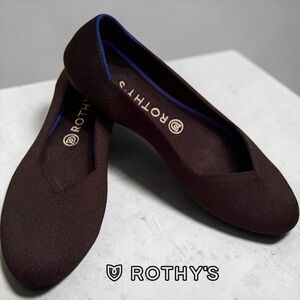 Rothy's Size 8.5 Black Ballet Flats Slip On Comfort Shoes NEW WITHOUT BOX!